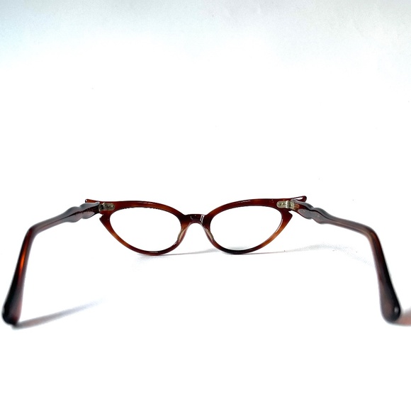 Petite Fit Cat Eye MCM Eyeglasses New Old Stock 1950s Tortoise Glasses Frames US - Picture 6 of 13